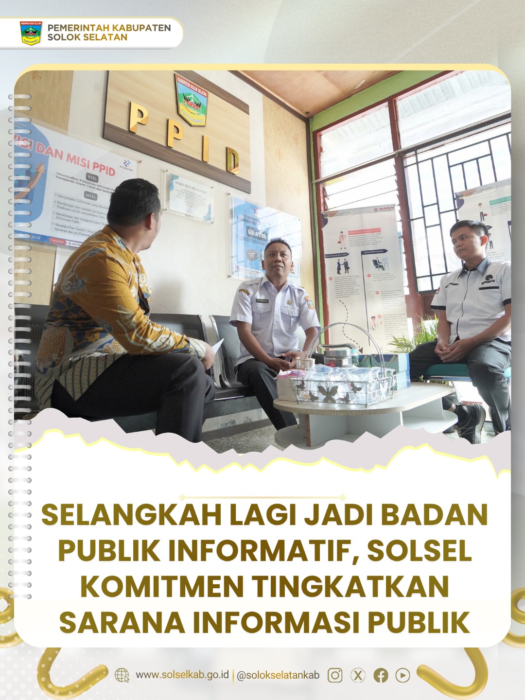 Selangkah Lagi Jadi Badan Publik Informatif, Solsel Komitmen Tingkatkan Sarana Informasi Publik