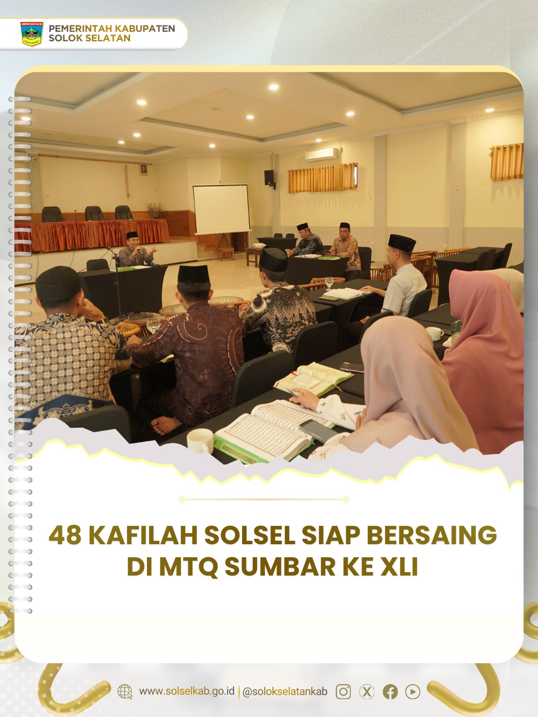 48 Kafilah Solsel Siap Bersaing di MTQ Sumbar ke XLI