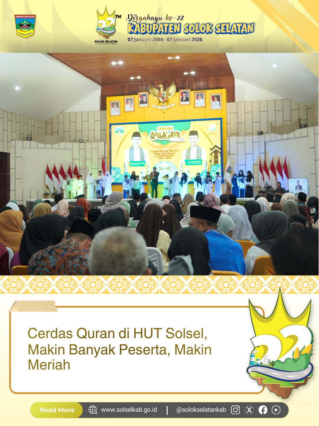 Cerdas Quran di HUT Solsel, Makin Banyak Peserta, Makin Meriah