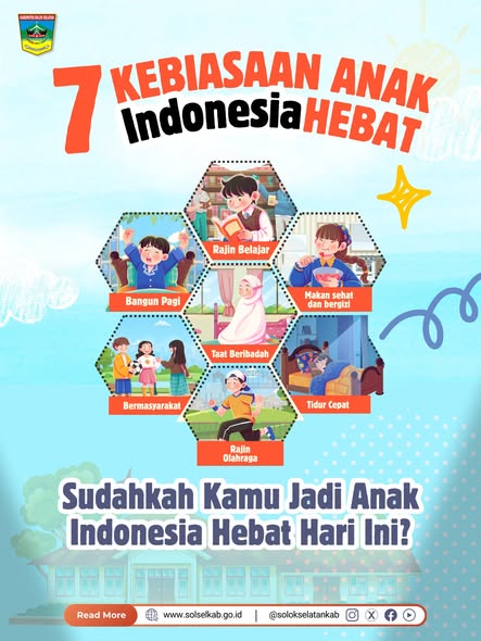 7 Kebiasaan Anak Indonesia Hebat