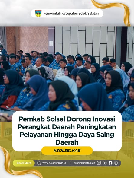 Pemkab Solsel Dorong Inovasi Perangkat Daerah Peningkatan Pelayanan Hingga Daya Saing Daerah